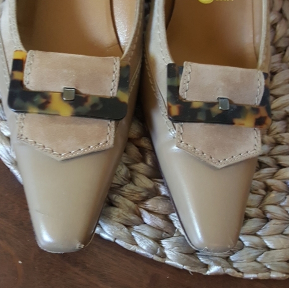 Salvatore Ferragamo square toe suede heels - Picture 4 of 7